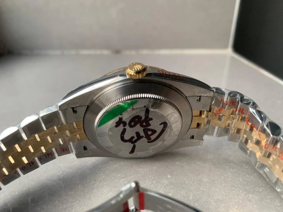 View 7 of REF Factory 1:1 Best Rolex New DateJust 41 126334 SS/YG Edition Gray Dial Green Roman Markers A3235