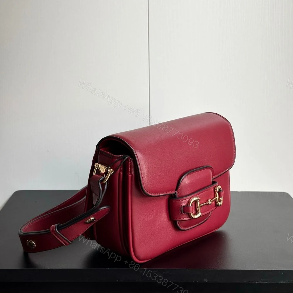 View 3 of Gucci Horsebit 1955 Aura Mini Shoulder Bag Red 19Cm