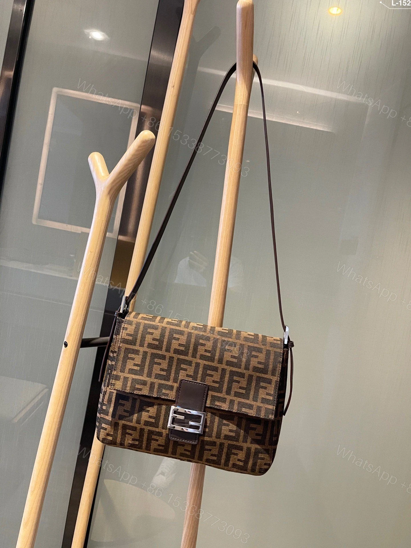 View 3 of Fendi Vintage FF Zucca Brown