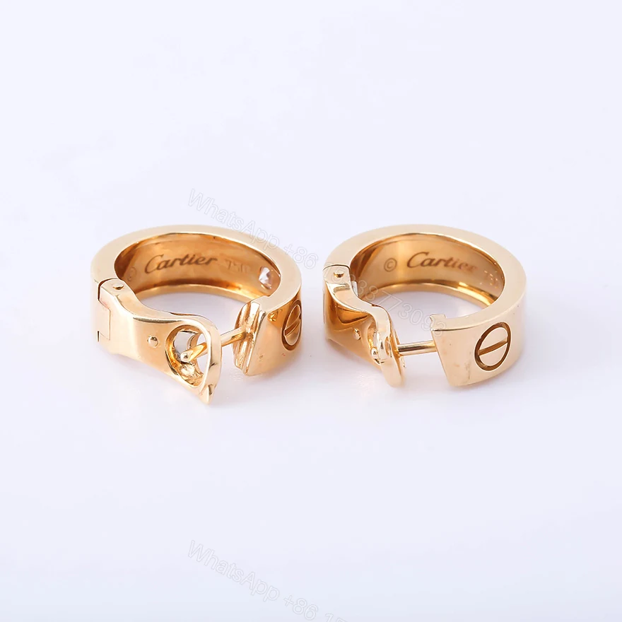 View 5 of Cartier Love Earrings, Diamonds