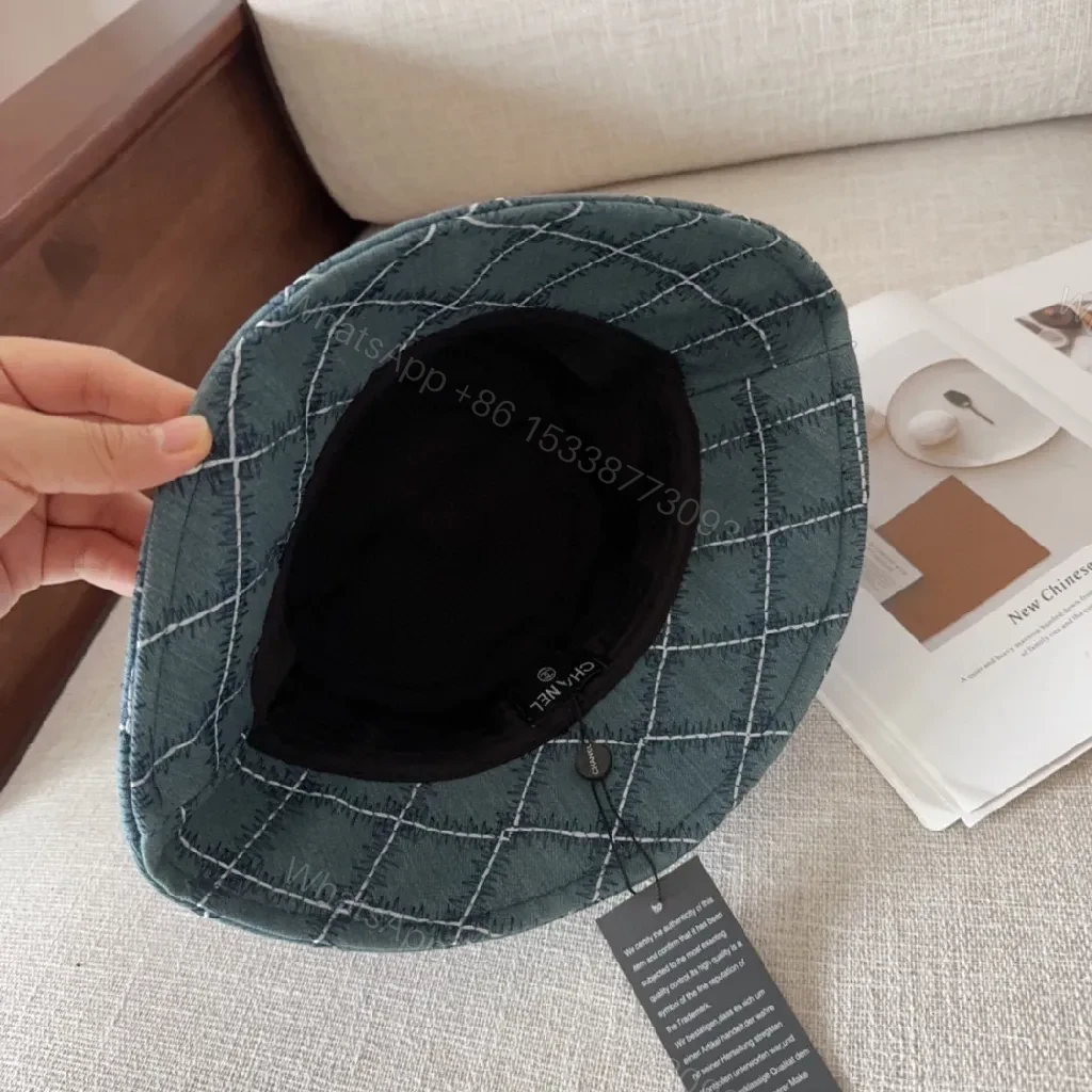 View 8 of Denim Quilted Bucket Hat — Luxe, All‐Season Style