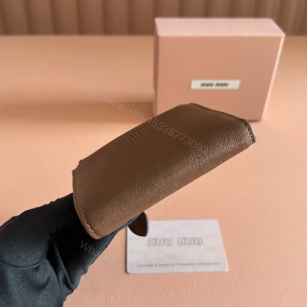 View 4 of Compact Leather Wallet — Minimalist Luxury, Signature Motif