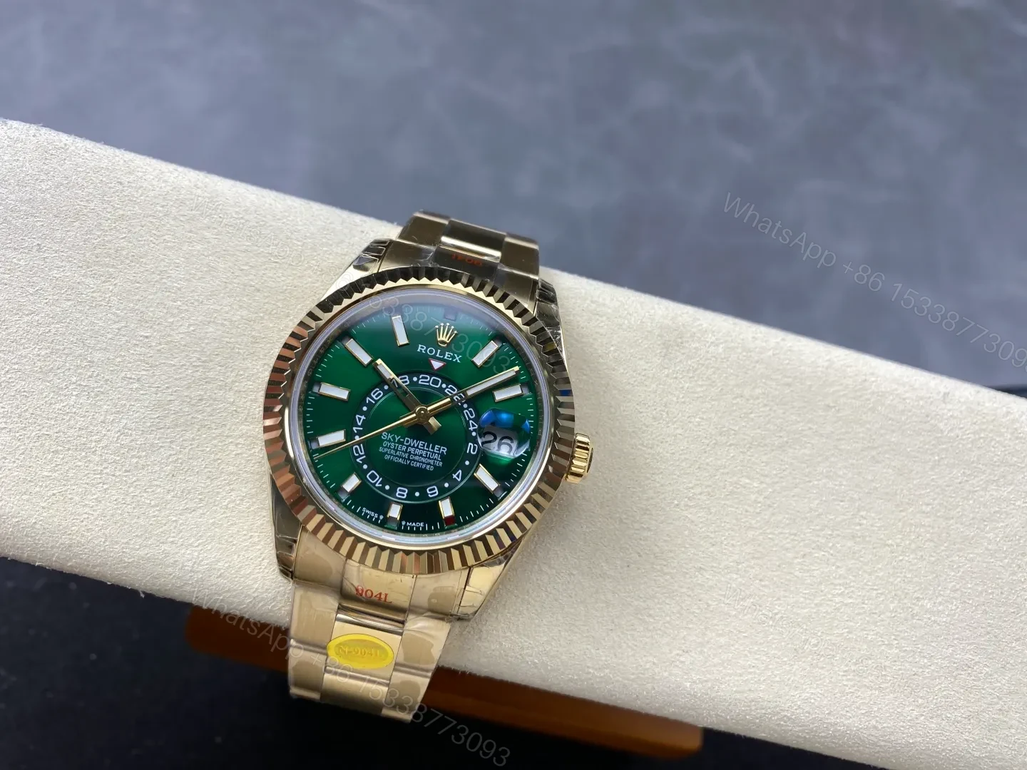 View 2 of Rolex Sky-Dweller Green Dial 336938 (Oyster)