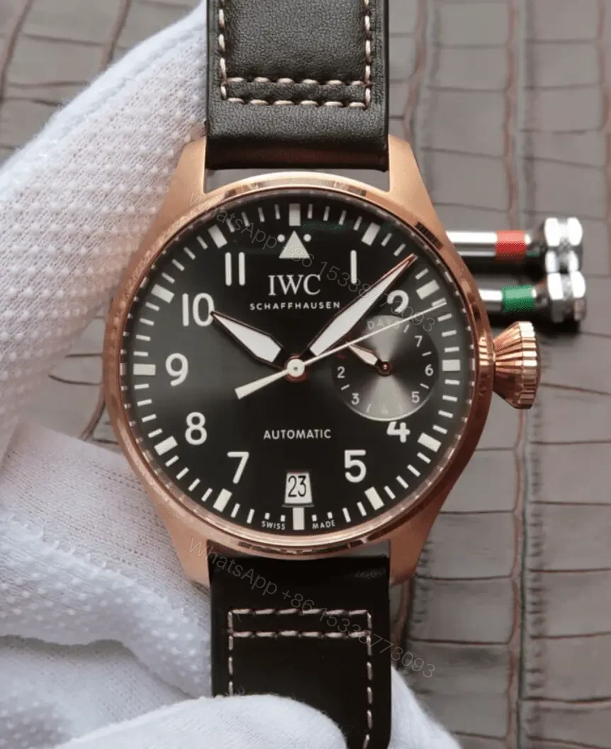 View 7 of IWC Big Pilot Replica Watch IW500901 GM Replica Black Dial