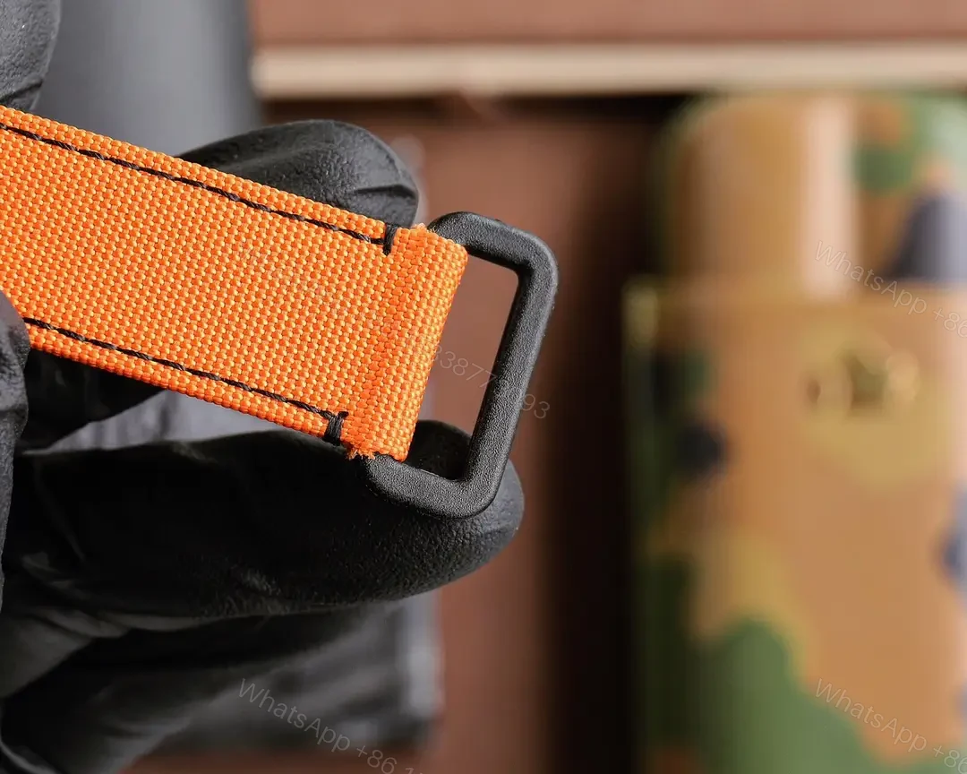 View 7 of Best Rolex DIW Submariner Orangereplica 4oMM Orange Velcro Strap Edition RG-DIW-SUB-ORANGE-VELCRO-40