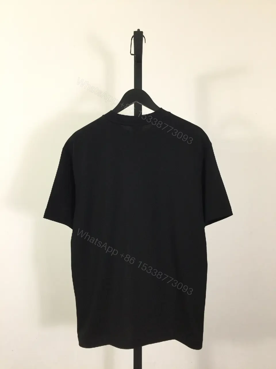 View 5 of Bold Logo Graphic Tee - Premium Cotton-Blend Black T-Shirt