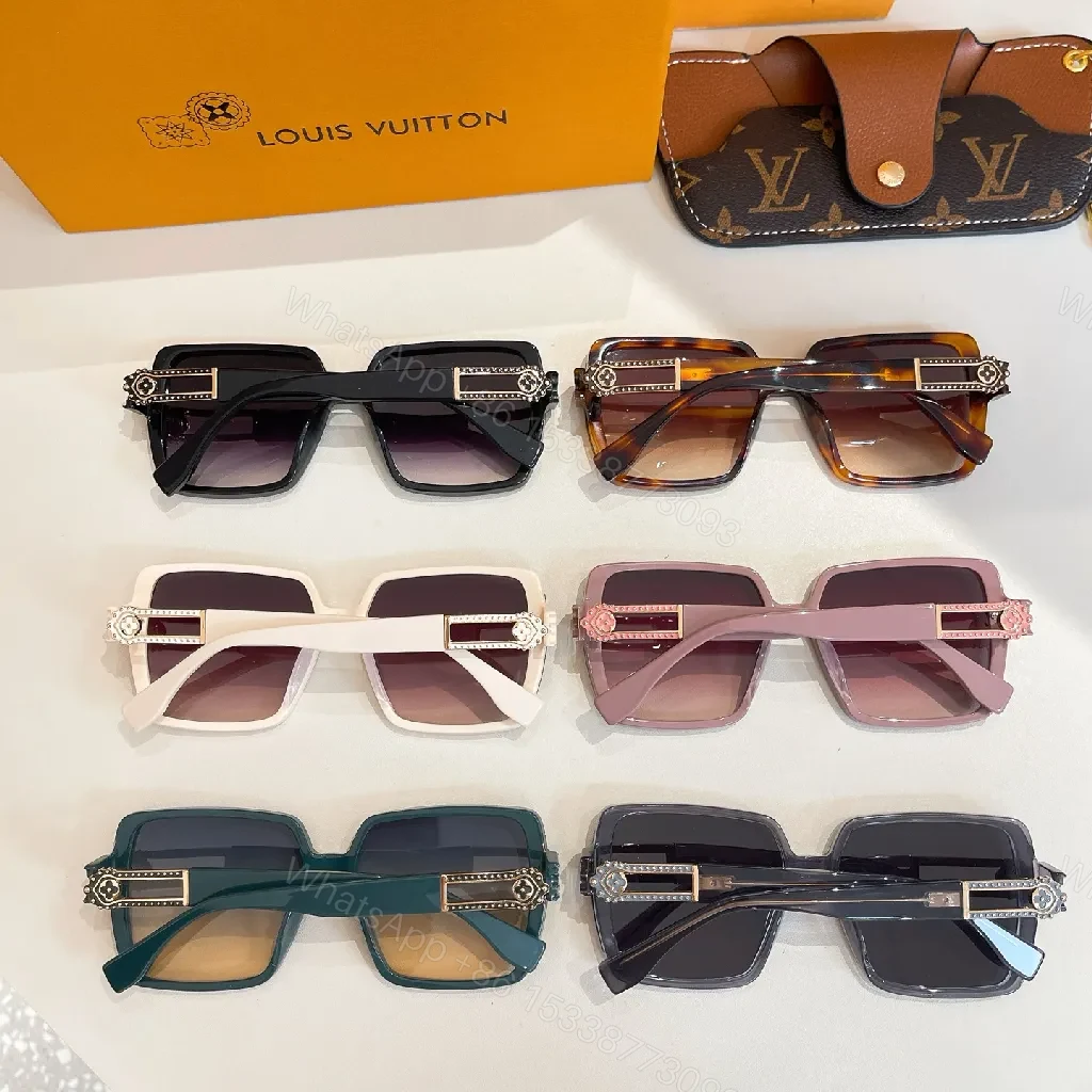 View 4 of Lux Black Acetate Sunglasses: Modern Square Polarized