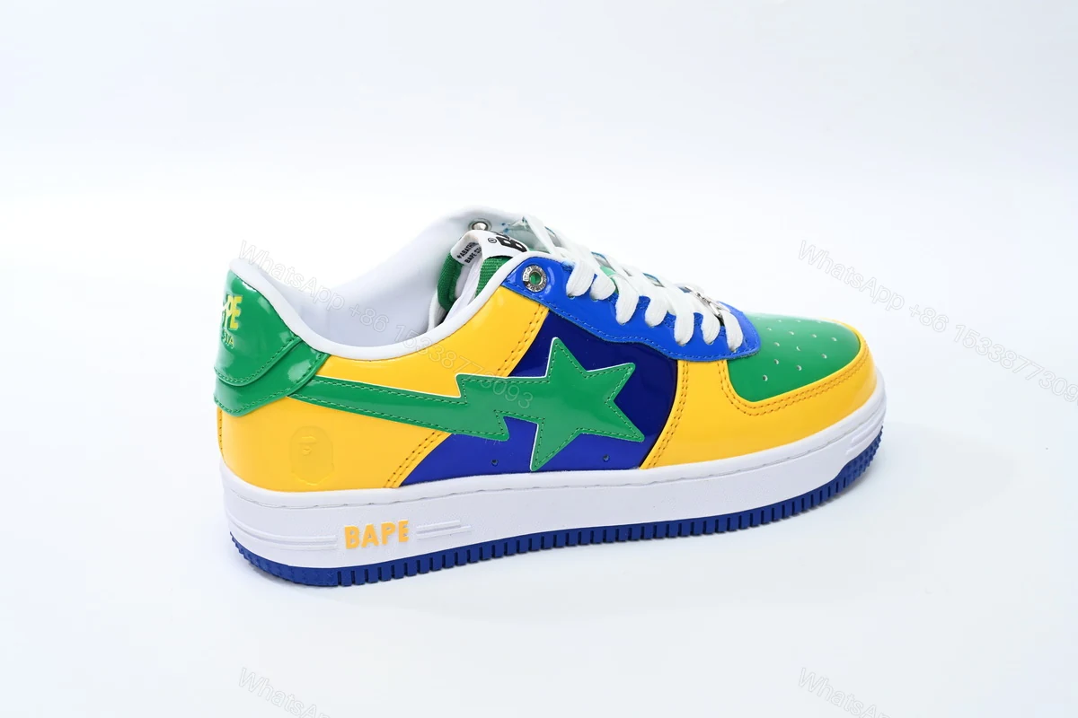 View 9 of Cheap Fake Bape Sta Low Black Yellow Green Orchid 1180 191 004 A