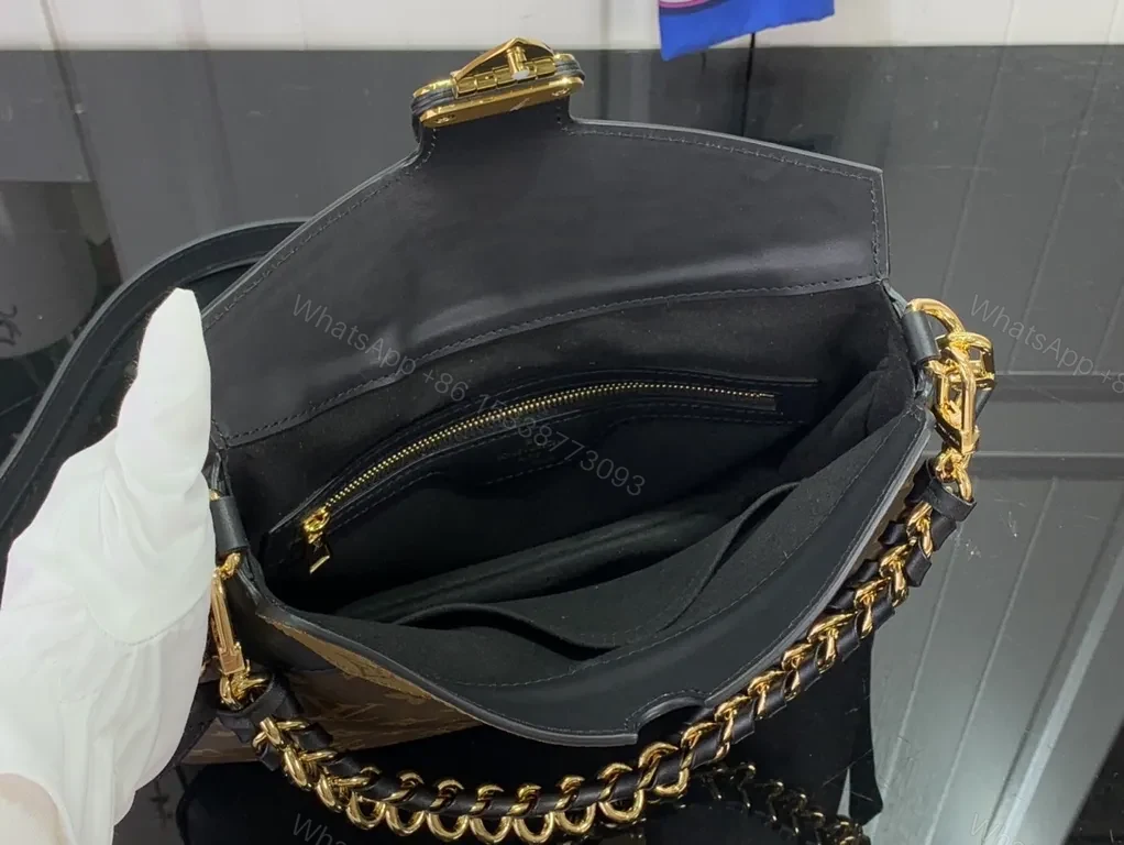 View 5 of Iconic Monogram Canvas Bag: Modern Shine, Gold Hardware, Everyday Luxury