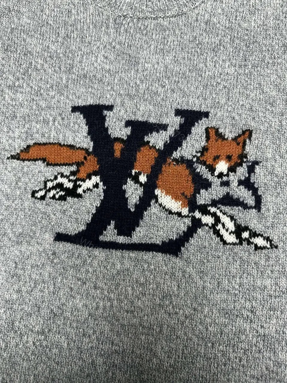 View 2 of Cozy Graphic Knit with Fox Motif — Premium Warmth Knitwear