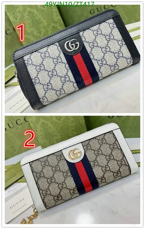View 2 of Premium Imitation Ophidia Zip Around Wallet with Web ZH34LK