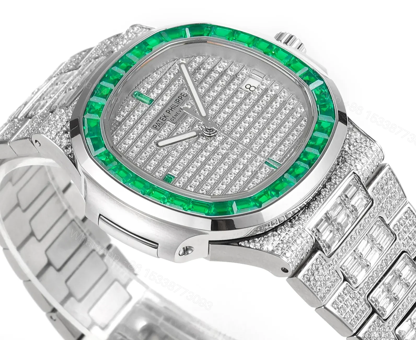 View 5 of Patek Philippe Nautilus Platinum Green Watch