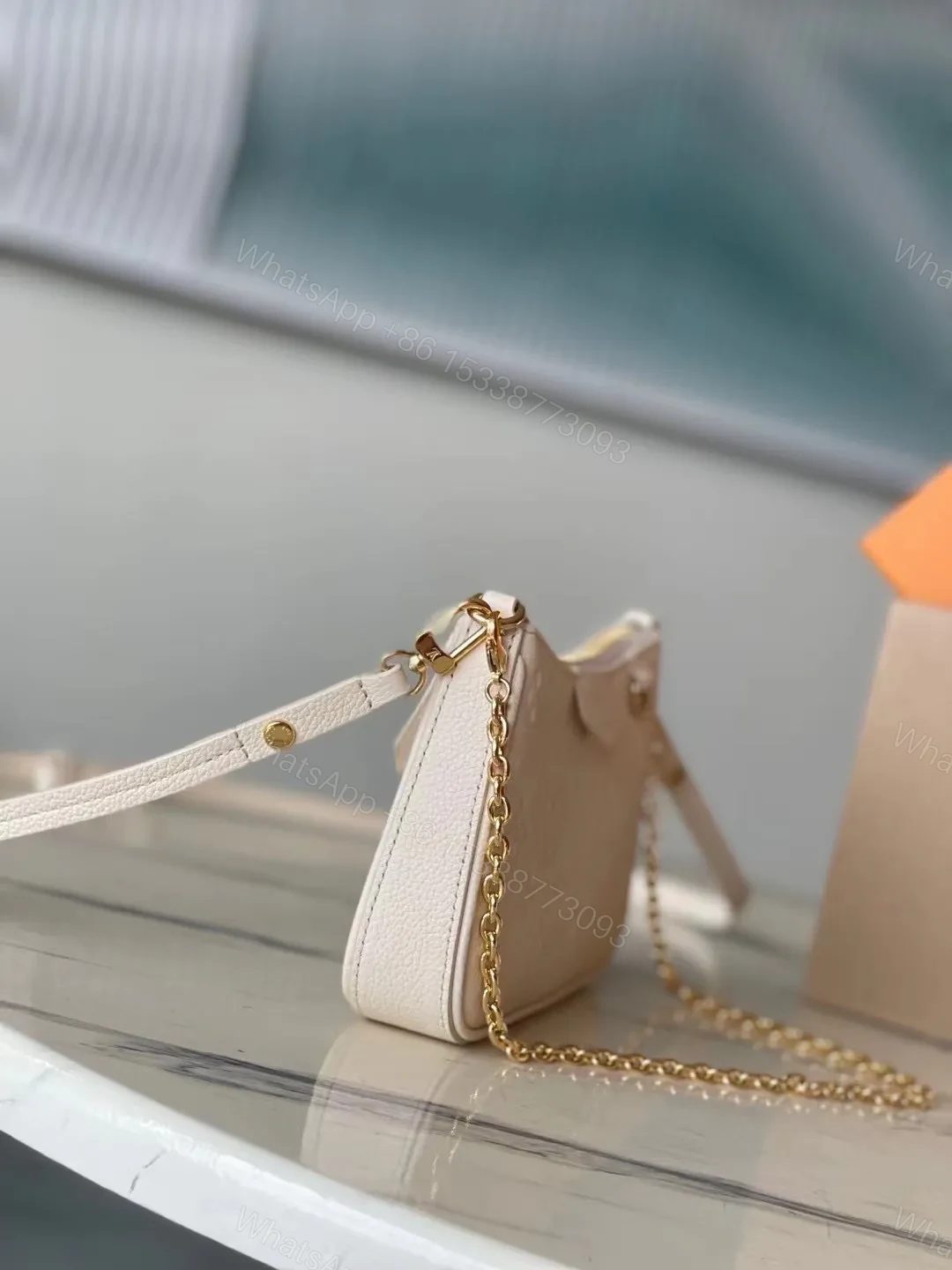 View 2 of Louis Vuitton LV Easy Pouch On Strap Handbags White Milk 19×11.5x3cm