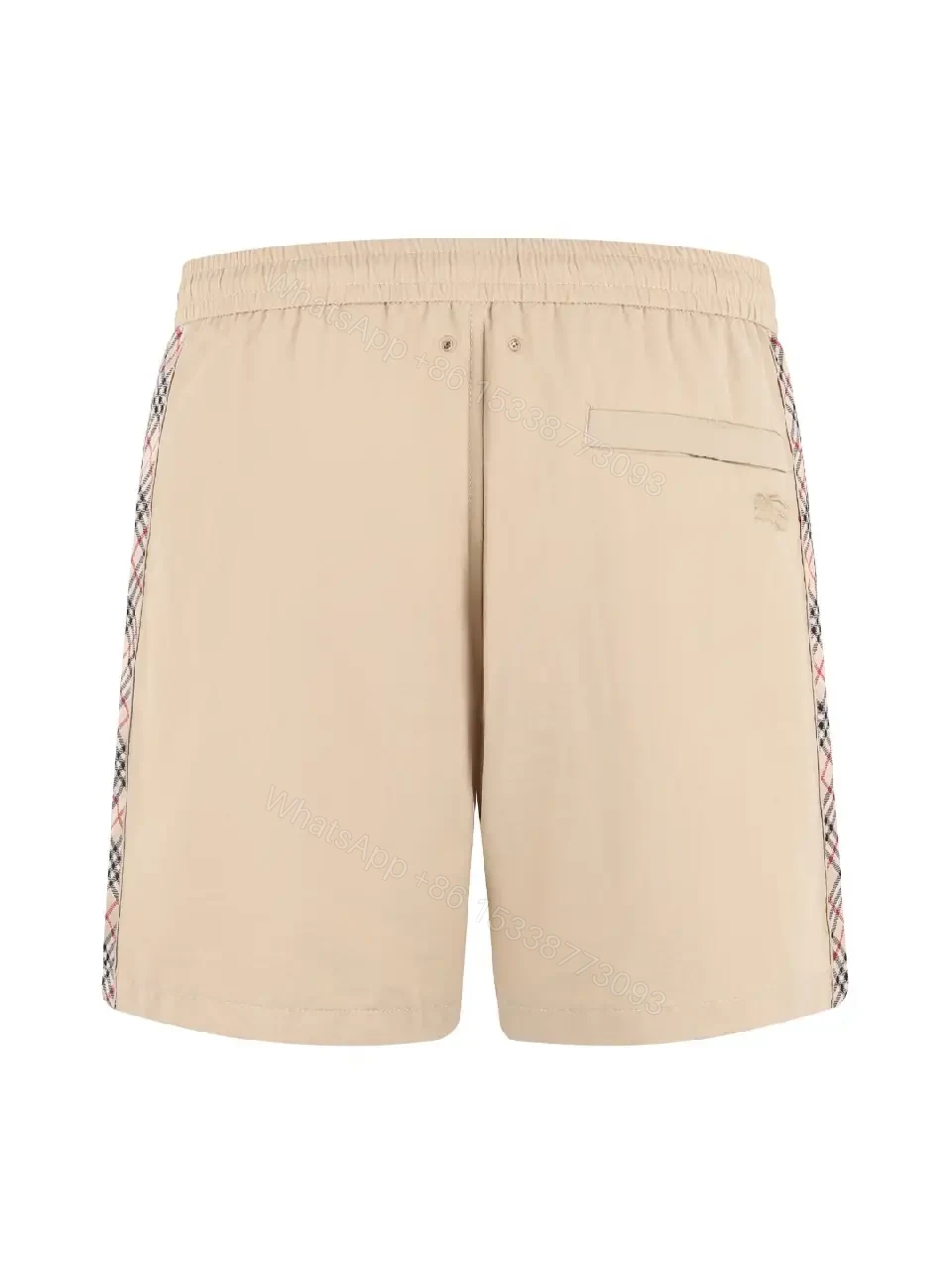View 10 of Beige Shorts Canvas Casual Drawstring Shorts
