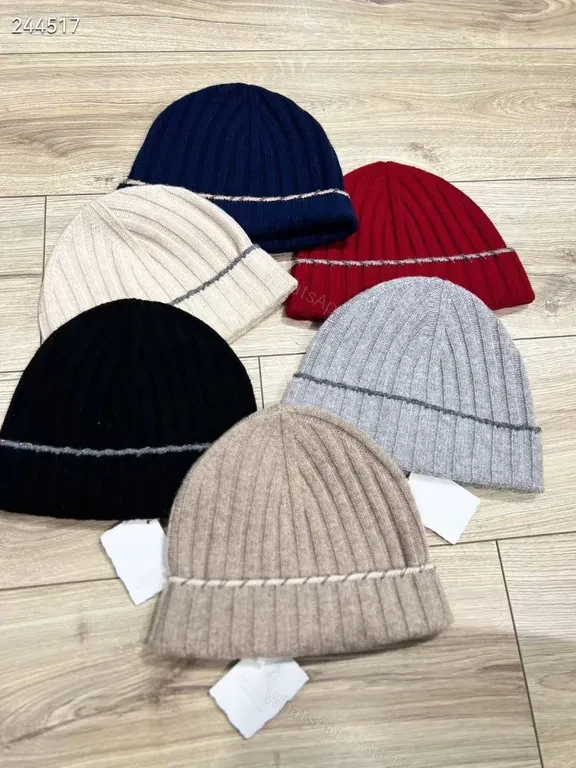 View 9 of Taupe Knit Beanie: Premium Ribbed Warmth, Unisex Style