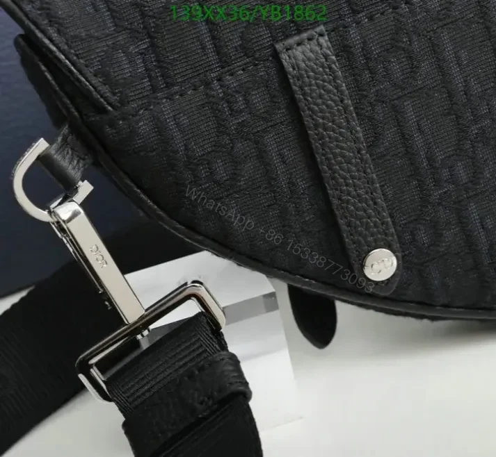View 10 of Dior Saddle Belt Bag Replica in Oblique Jacquard YB18622 – Mirror 1:1