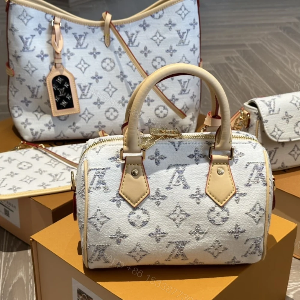 View 4 of Louis Vuitton Speedy Bandoulière 20 Multicolor Beige 20Cm M24709