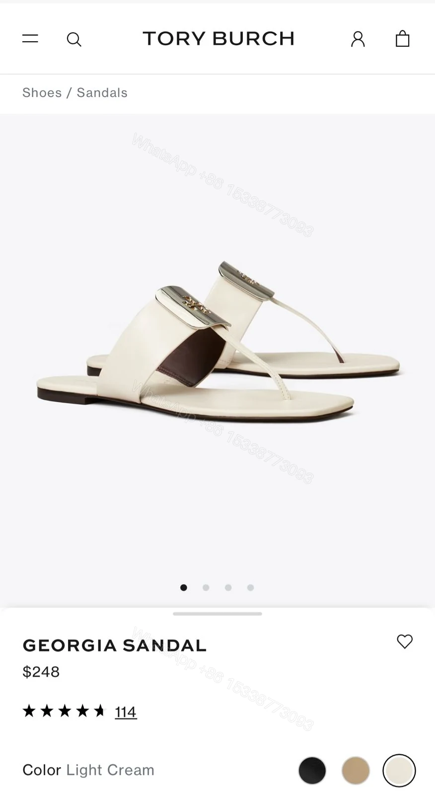 View 5 of BUY FIRST COPY TORY BURCH LADIES PARTY WEAR FLATS