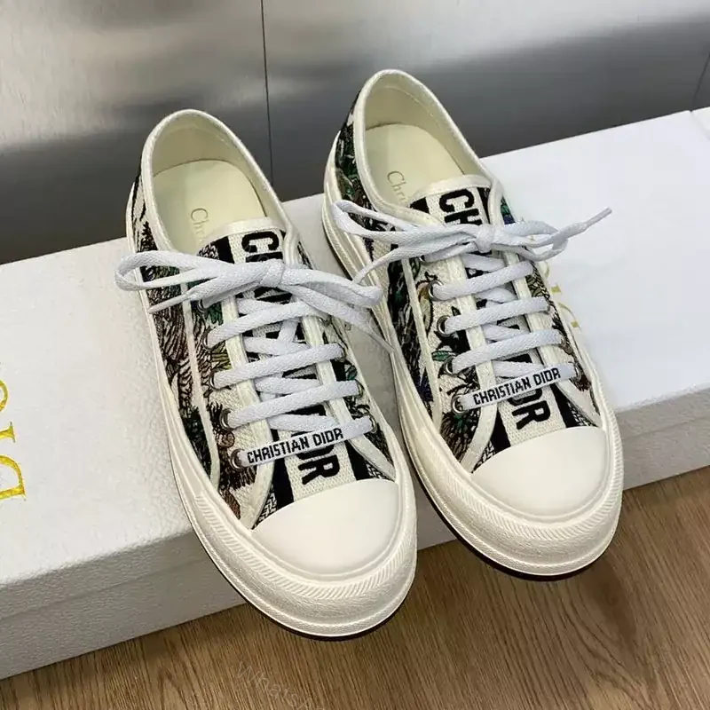 View 2 of WALK’N’DIOR PLATFORM SNEAKERS UNISEX ETOILE DE VOYAGE EMBROIDERED MULTICOLOR – CD168
