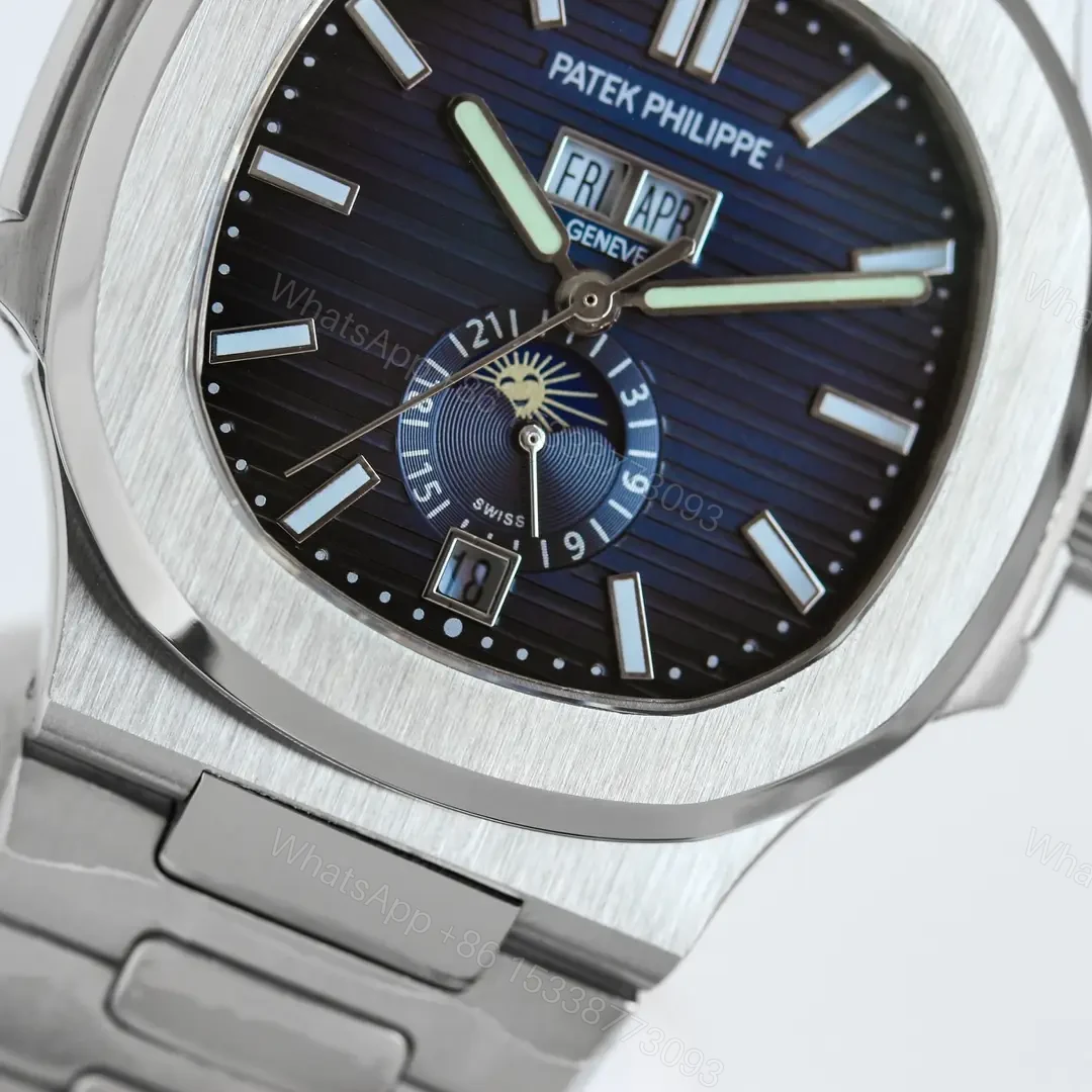 View 4 of Patek Philippe Super Clone Nautilus 5726/1A Blue Dial Steel Bracelet Premium PATEK-NAUT5726-WHT-1A