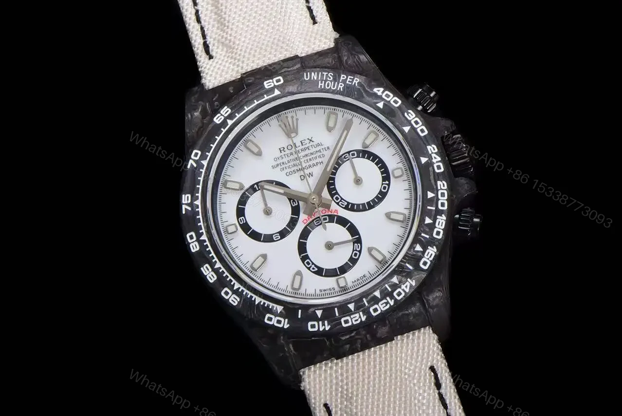 View 2 of Replica DiW Rolex Cosmograph Daytona Panda Carbon