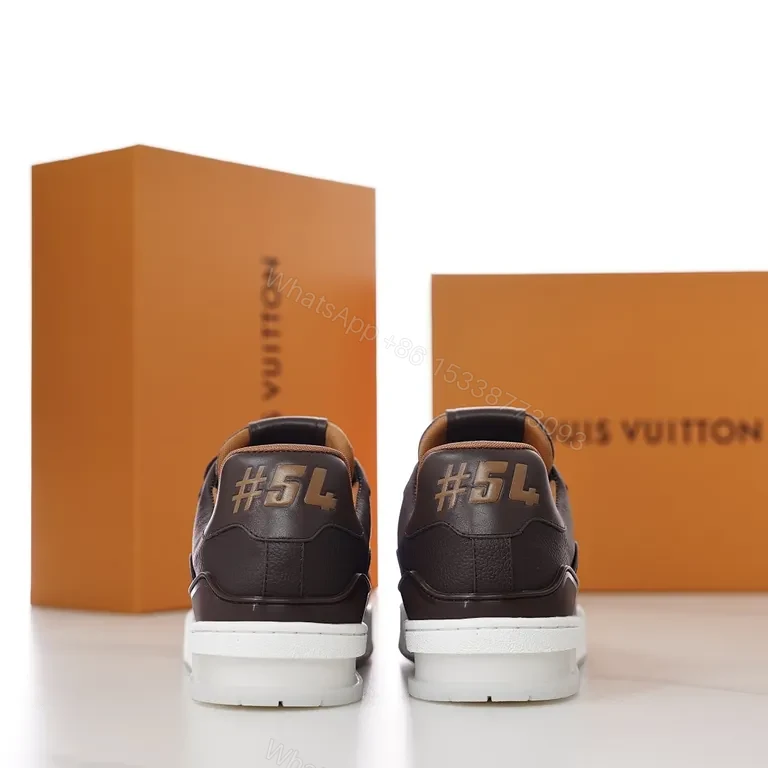 View 7 of Lux Patterned Leather Sneaker â€“ LV Monogram Luxury Comfort