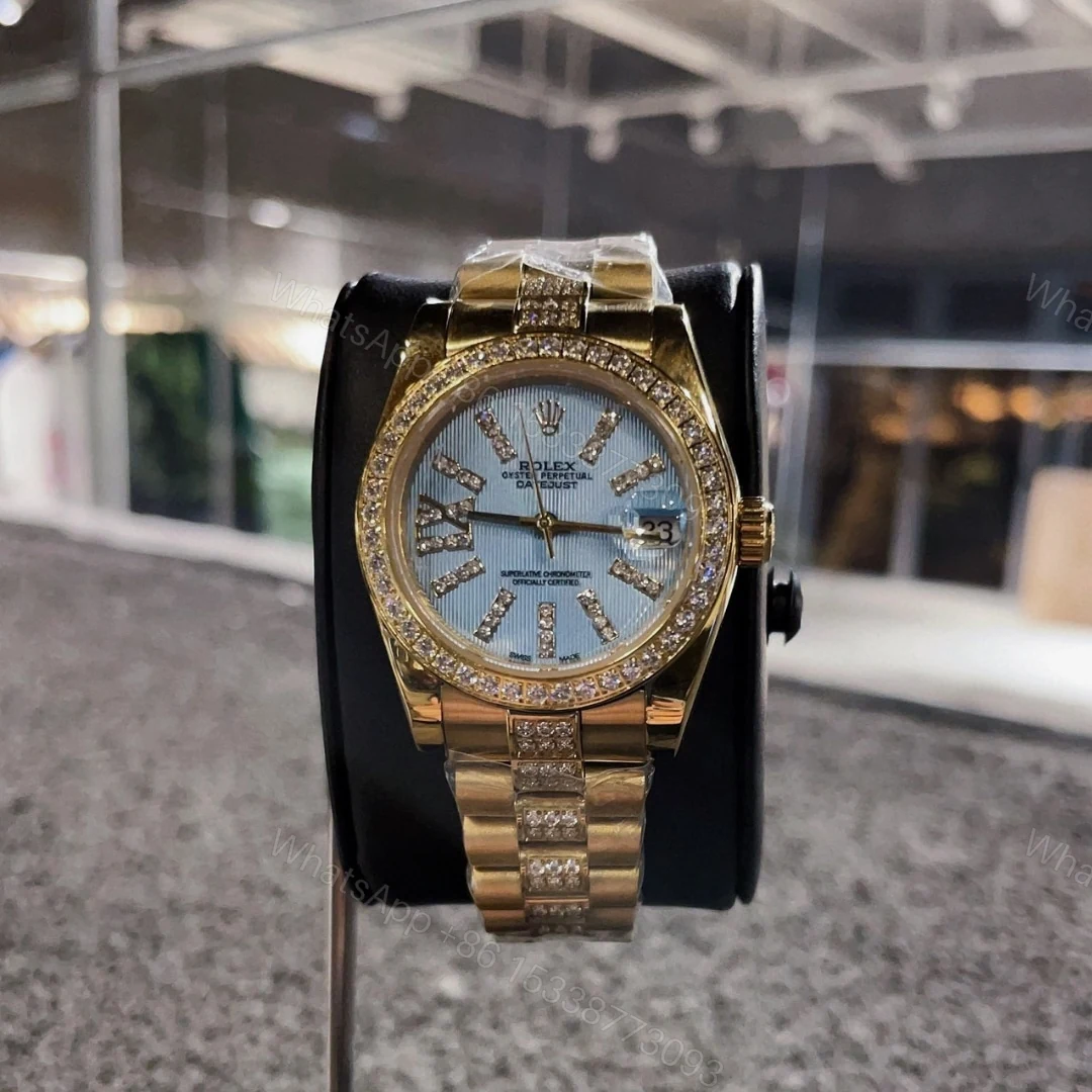 View 4 of Rolex Lady Datejust 28 Cornflower Blue Dial Gold 18K 28Mm 279138Blsrdp