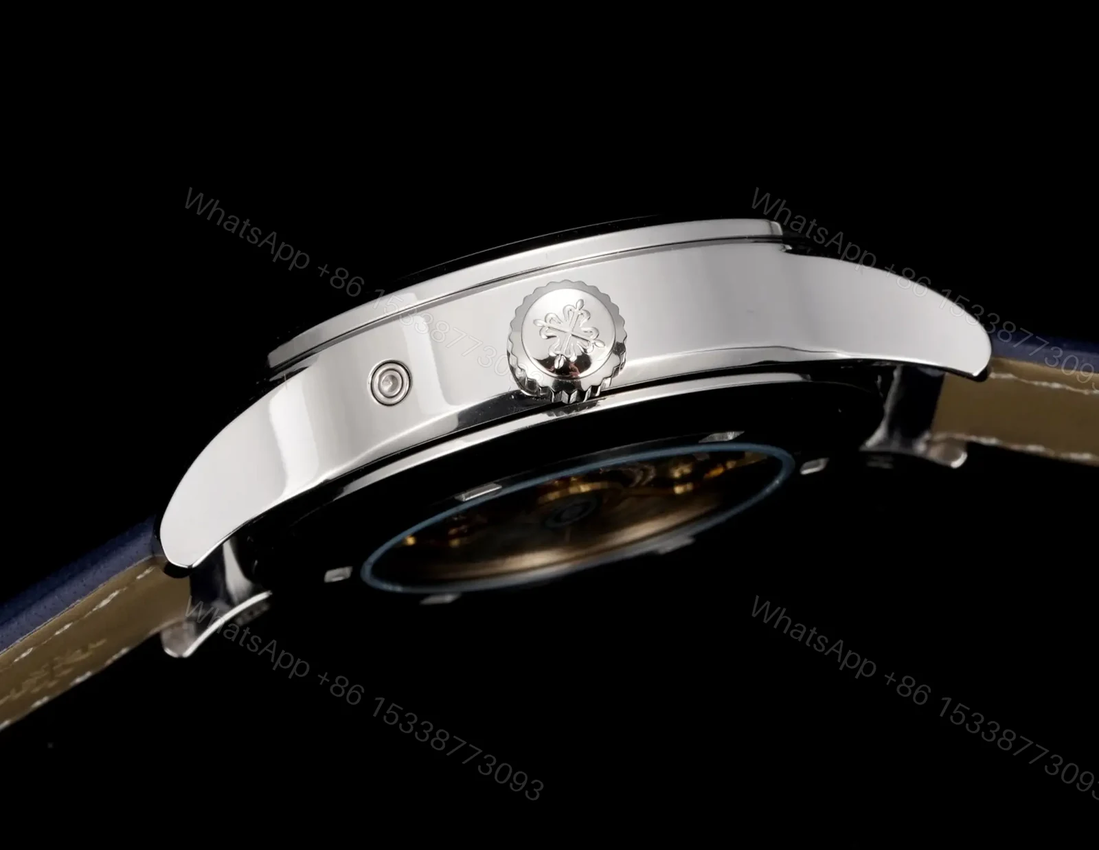 View 8 of Patek Philippe Calatrava Pilot Travel Time 42mm Leather Strap Premium Edition PATEK-PILOT-TT-42