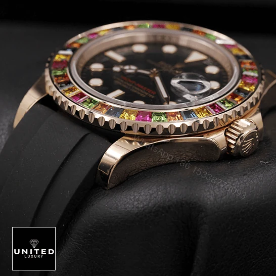View 5 of Rolex Perpetual Yacht-Master Gem-Set Bezel 116695 SATS Replica