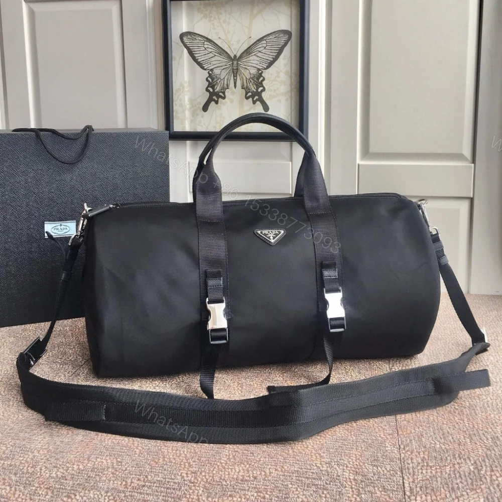 View 2 of Prada Re Nylon And Saffiano Duffle Bag 50Cm