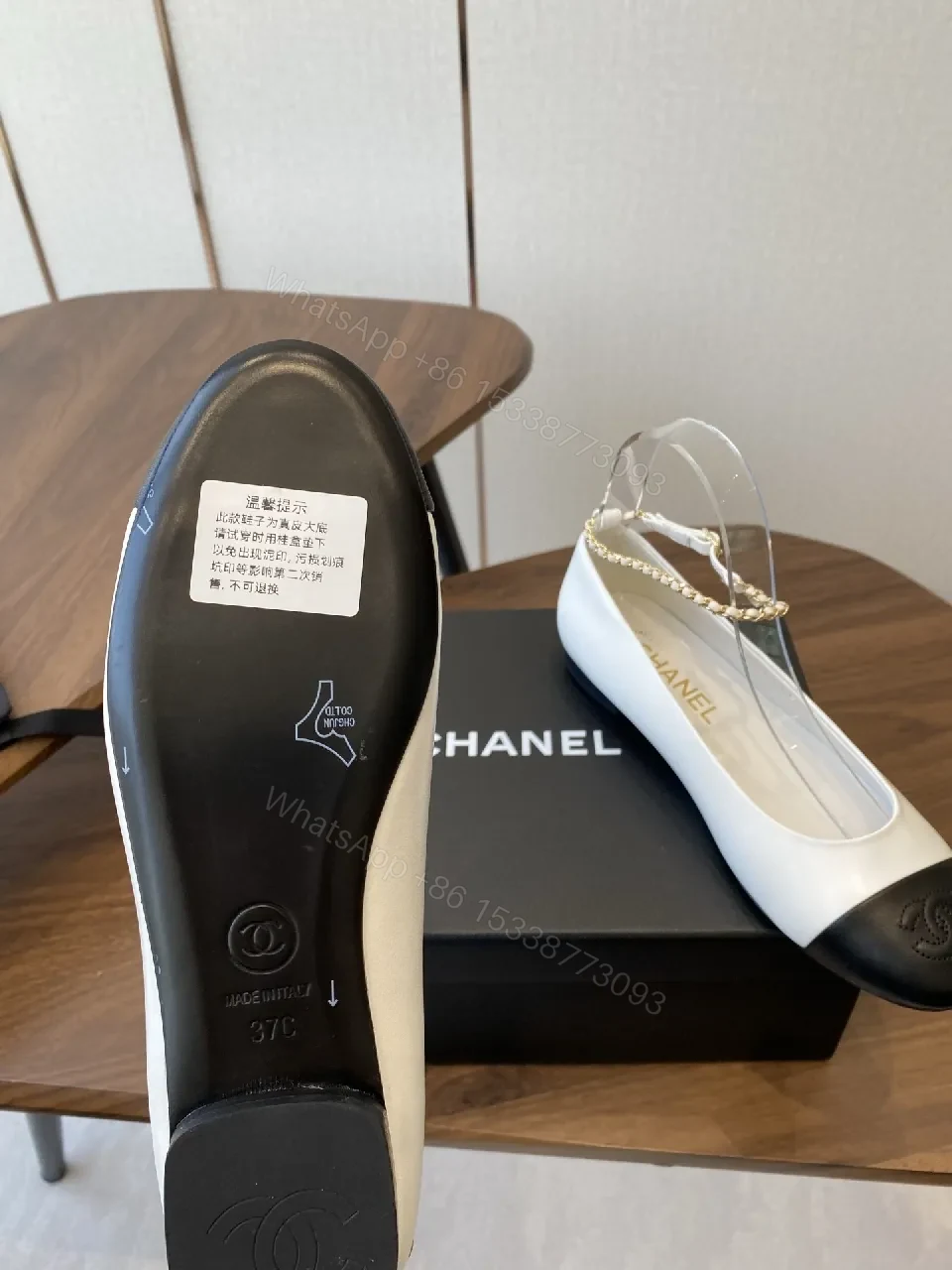 View 7 of Two-Tone Mary Jane Flats: All-Day Comfort, Chanel-Inspired