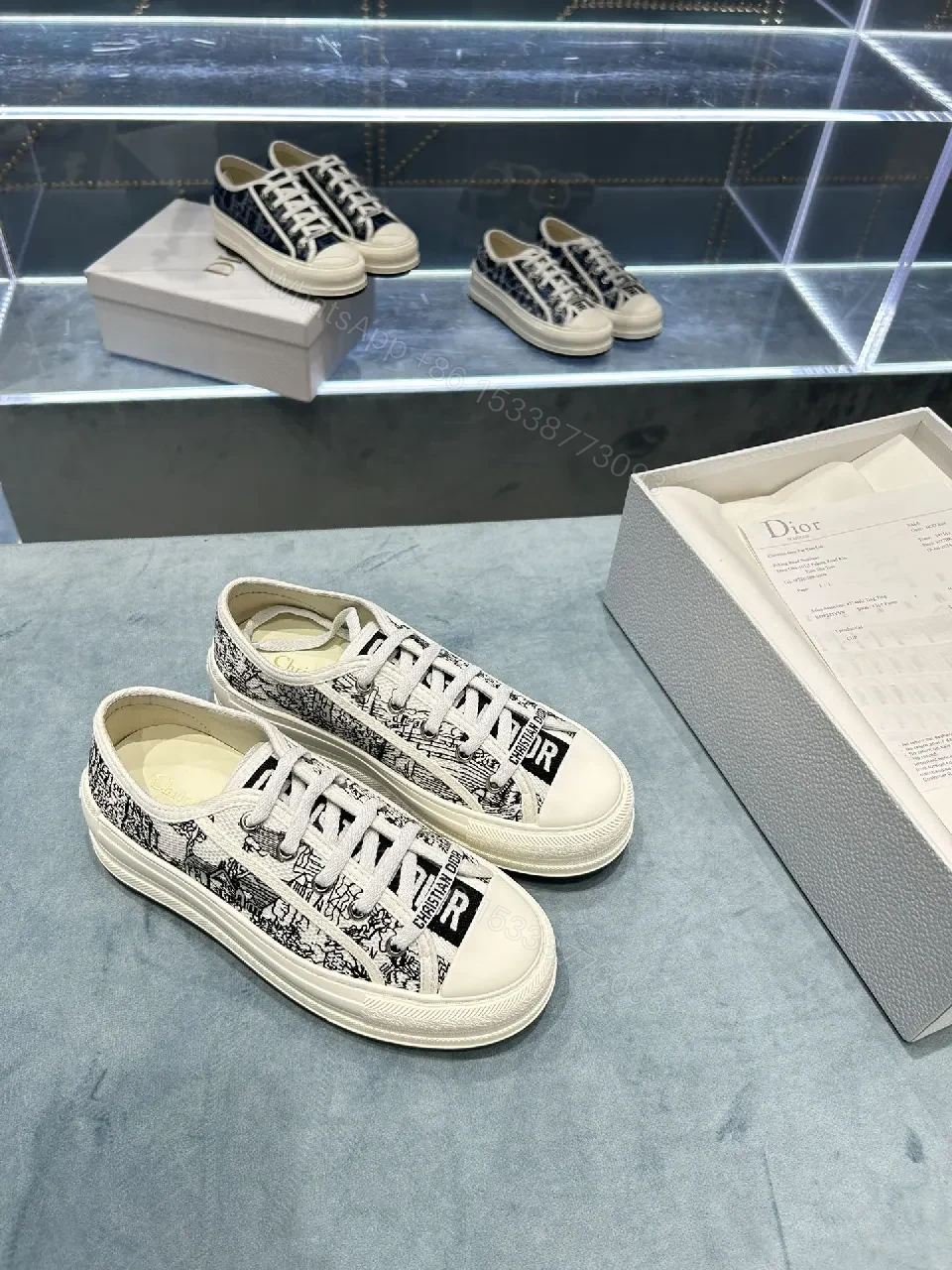 View 8 of Graphic Monogram Low-Tops: Lux Comfort Sneakers