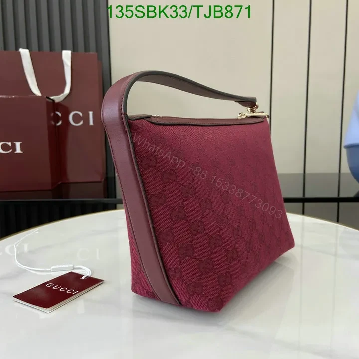 View 3 of Gucci Red Super Mini Shoulder Bag with Leather Trim Finish 795168
