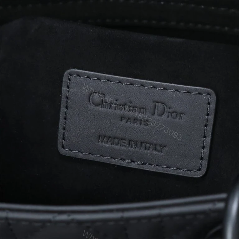 View 6 of Dior Black Medium Lady D-Joy Bag