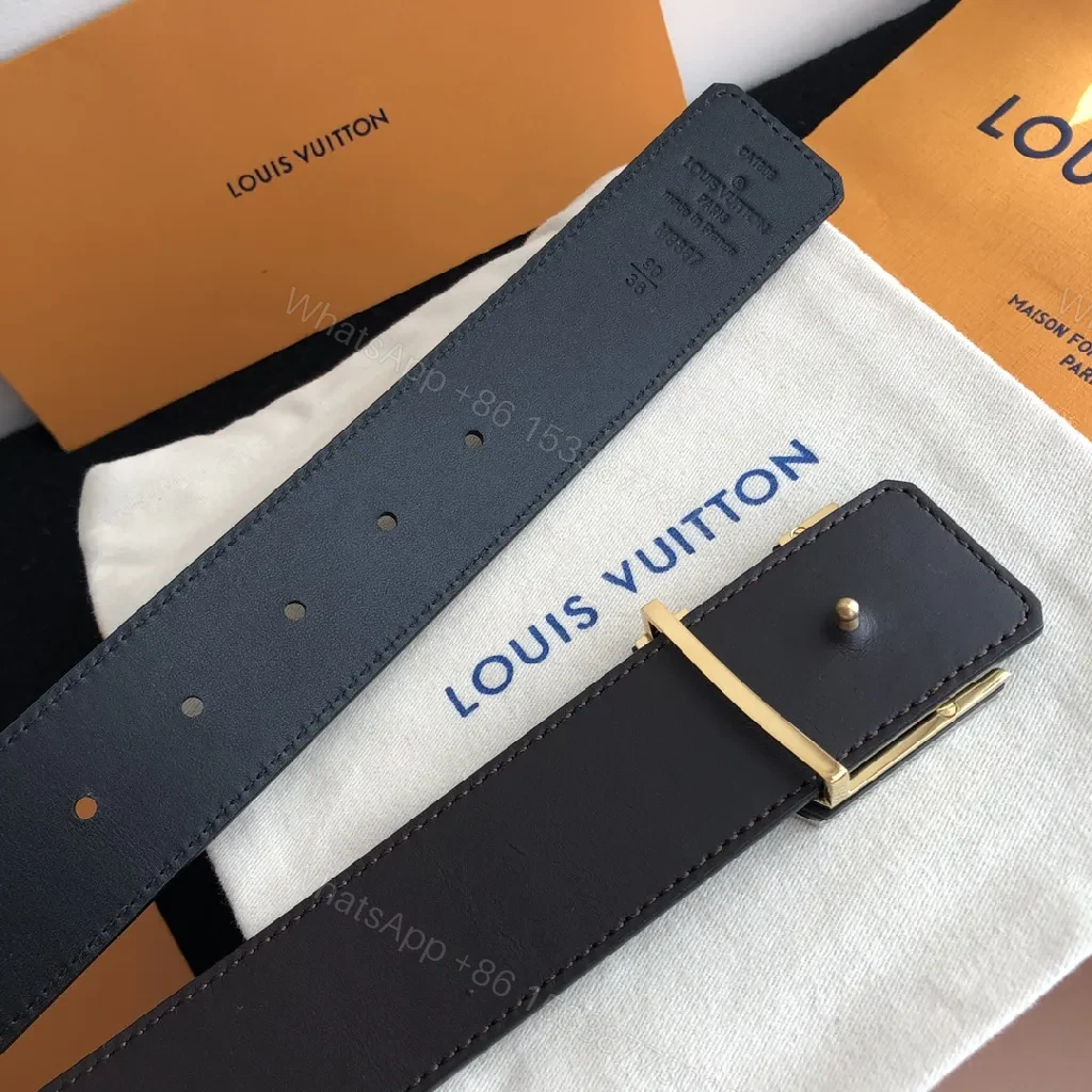 View 2 of Minimalist Luxury Belt with Iconic Monogram Buckle