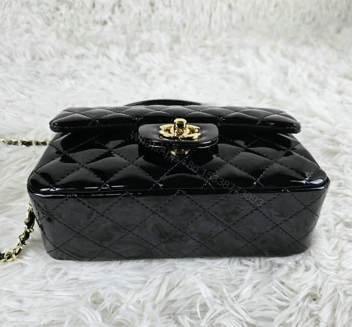View 6 of Chanel Classic Flap Bag With Top Handle Black A98765