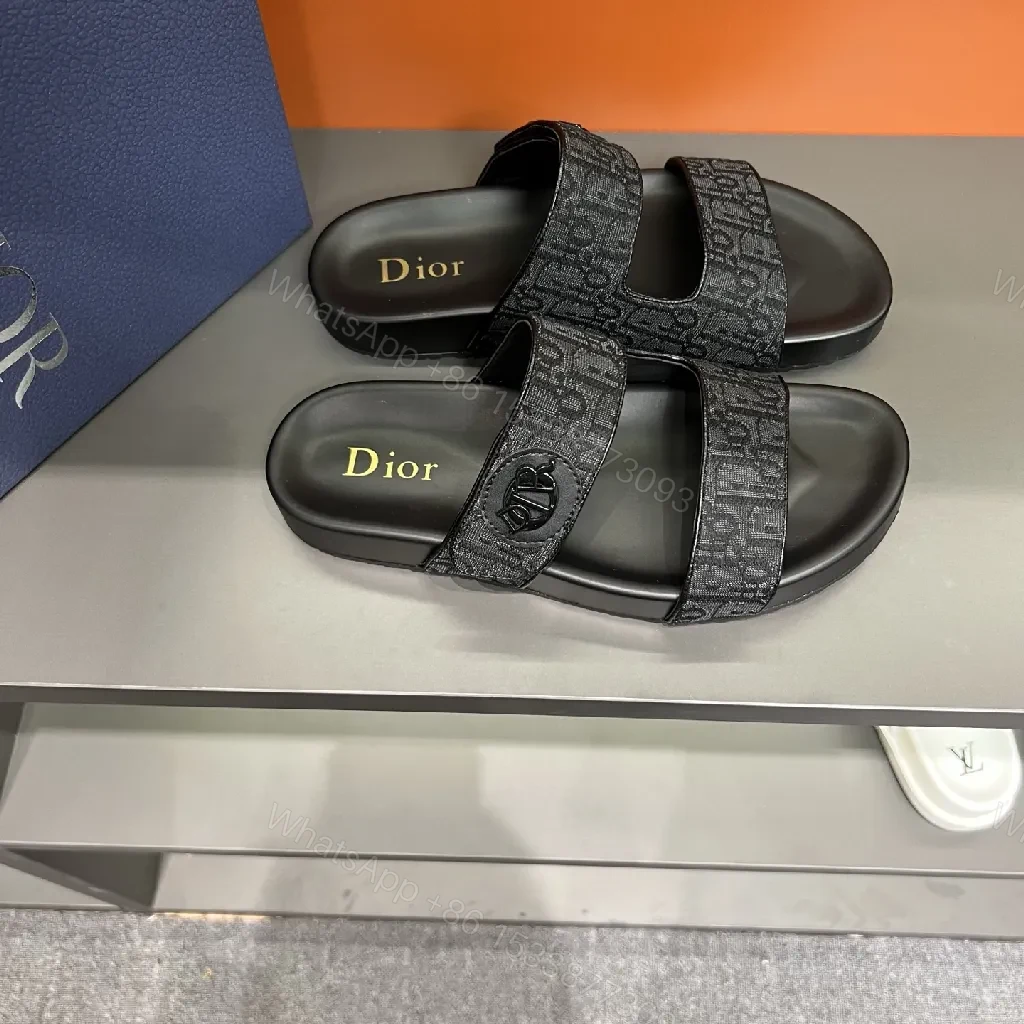 View 7 of Textured Jacquard Slip-Ons: Luxe Comfort Slides