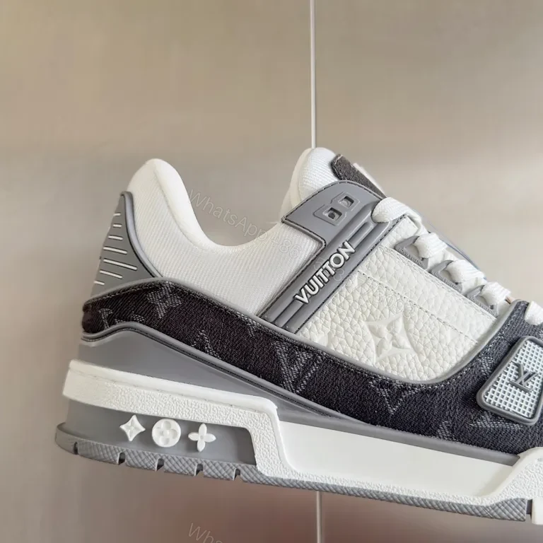 View 7 of Sporty Luxe LV Monogram Sneaker âˆ’ Elevated Comfort Highâ€‘Top
