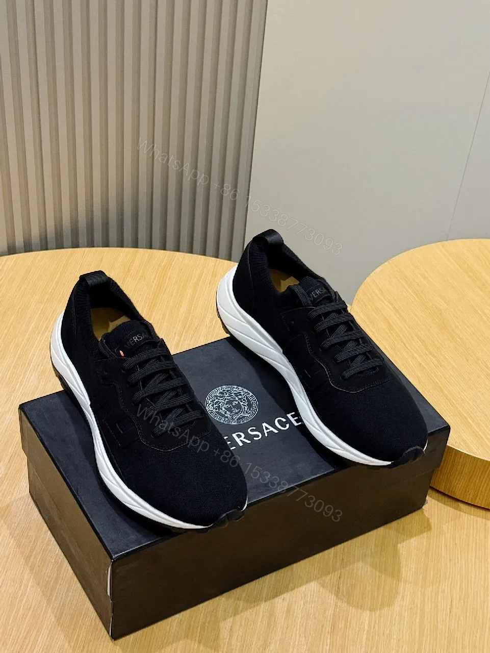 Chic Black Textile Sneakers with Subtle Detailing, All-Day Comfort — view 1