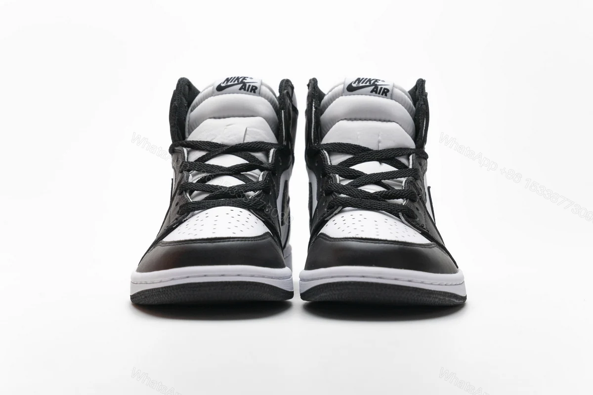 View 3 of Air Jordan 1 Retro High Black White (2014) 555088-010