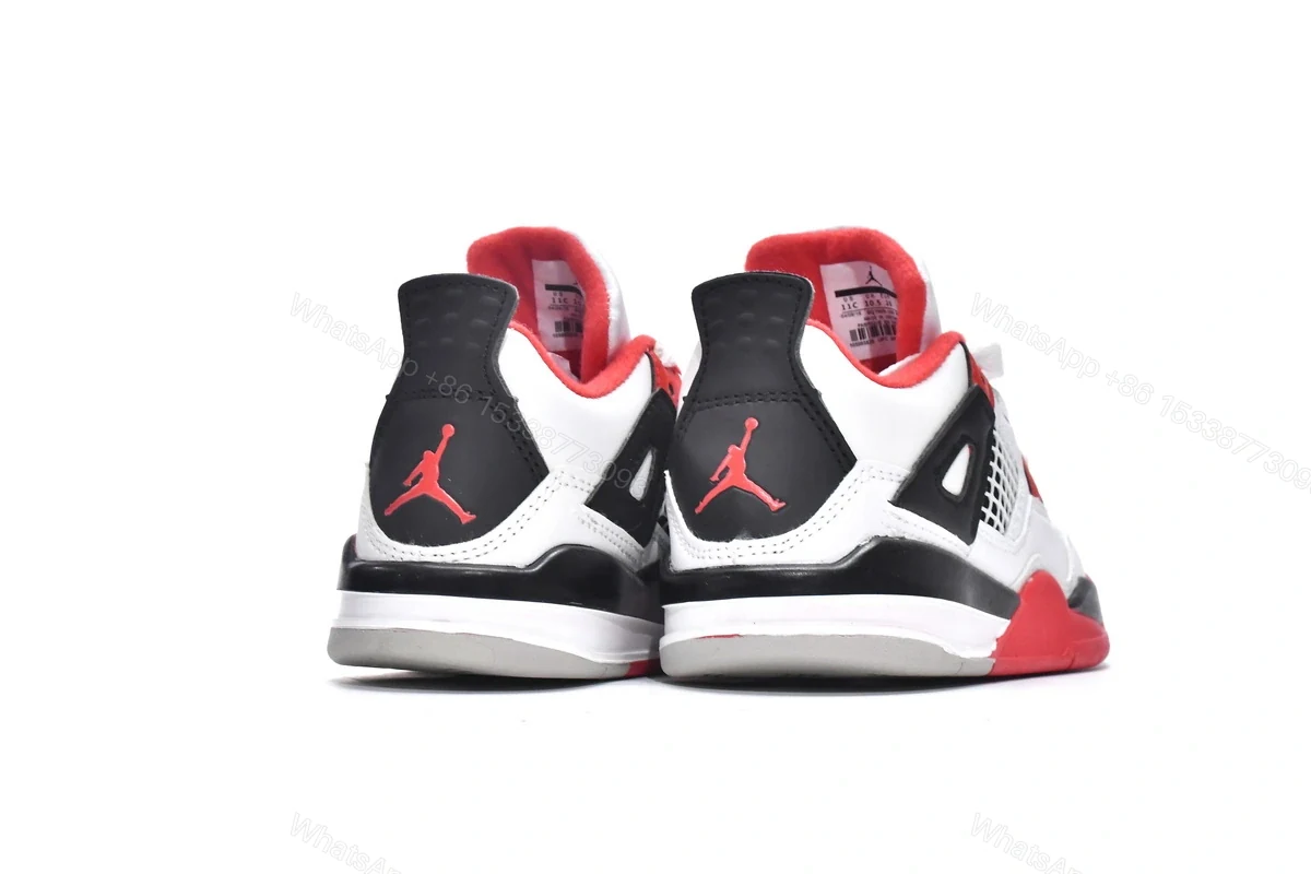 View 3 of Jordan 4 Kids Shoes Retro Fire Red (2020) BQ7669-160