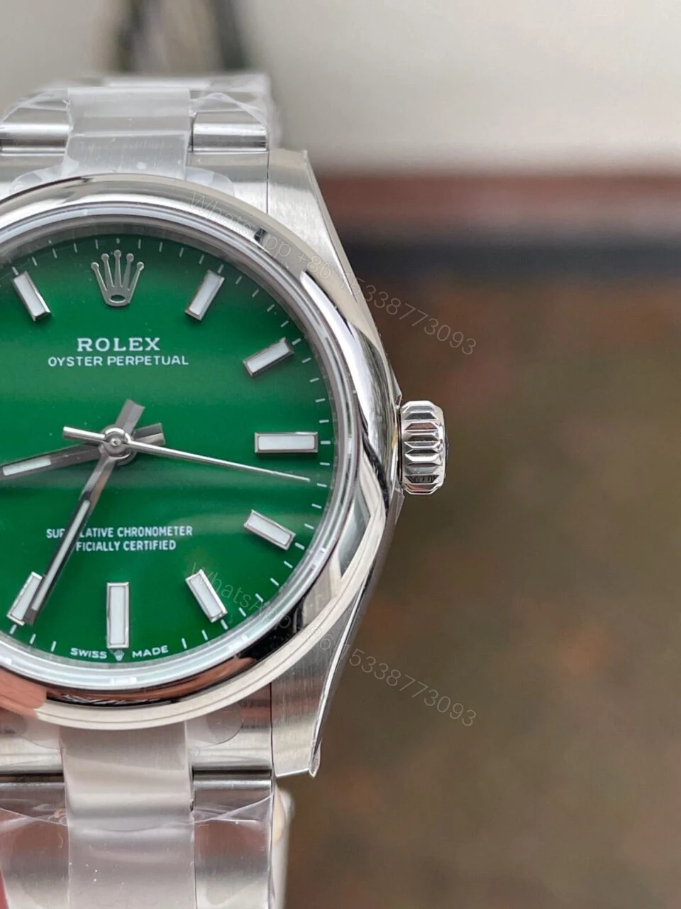 View 3 of EWF Factory 1:1 Rolex Oyster Perpetual 31mm 277200 Best Edition GREEN Dial