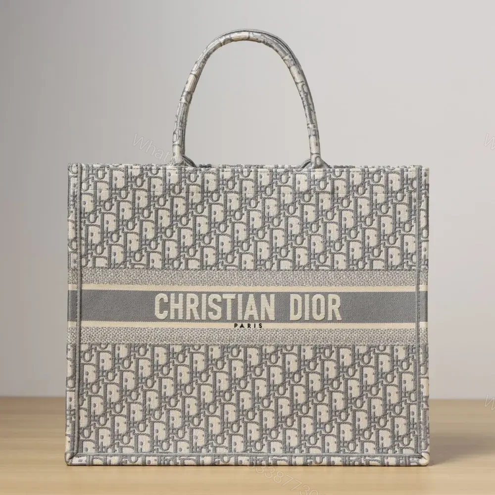 高仿Dior*BookTote系列Oblique印花灰色L免檢版 — view 1