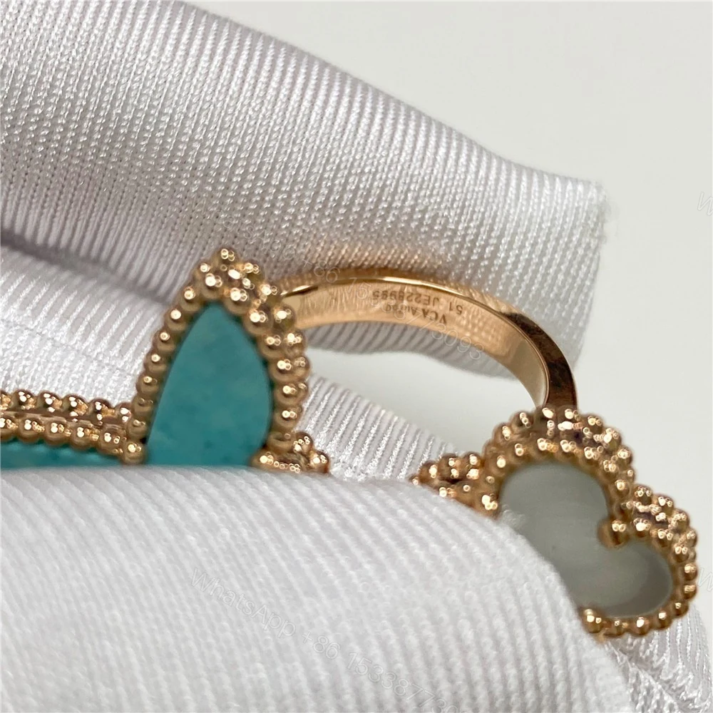 View 3 of Van Cleef Lucky Alhambra Ring Rose Gold