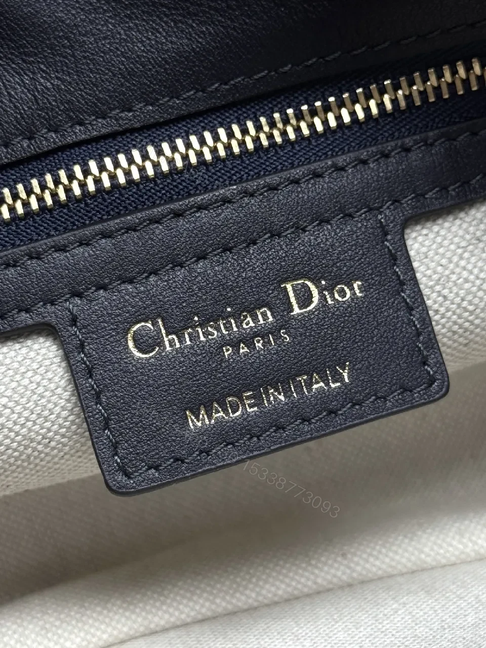 View 6 of Compact Monogram Satchel: Black Leather Trim Bag