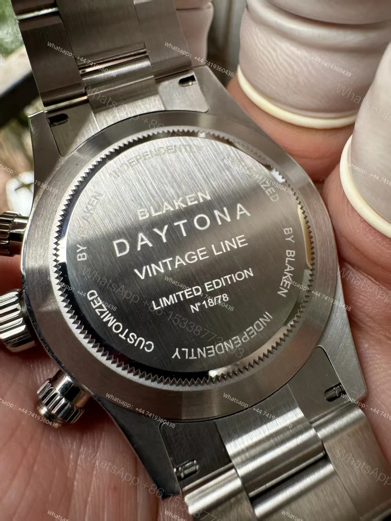 View 3 of Rolex Daytona 116500 Panda Customization Blaken Paul Newman 4130 Movement Best Super Clone