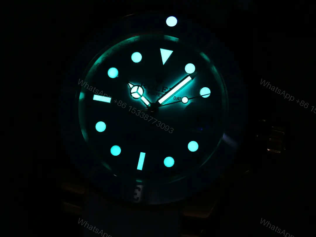 View 9 of Best Rolex Blaken Tiffany Water Ghost replica 40MM Rose Gold Case White Rubber Strap Edition RG-BLAKEN-TIFFANY-ROSEGOLD-RUBBER-40