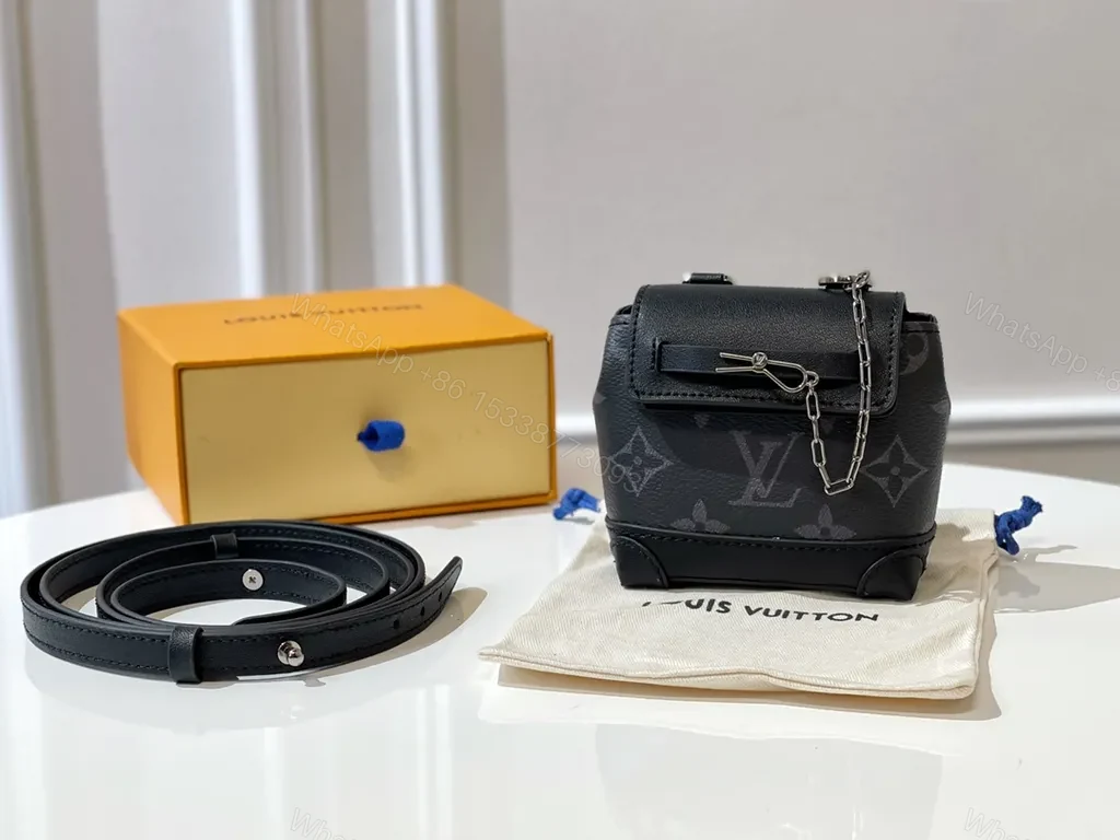 Monogram Mini Bag: Compact Luxury Crossbody Bag with Chain — view 1