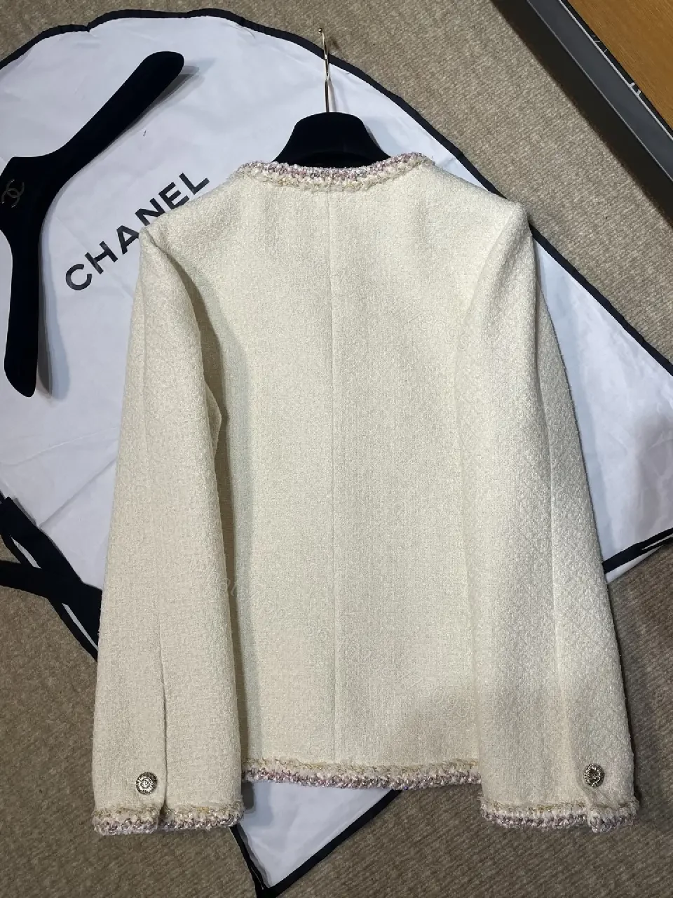 View 3 of Bouclé Jacket: Luxe Texture, Tailored Comfort, Timeless Style
