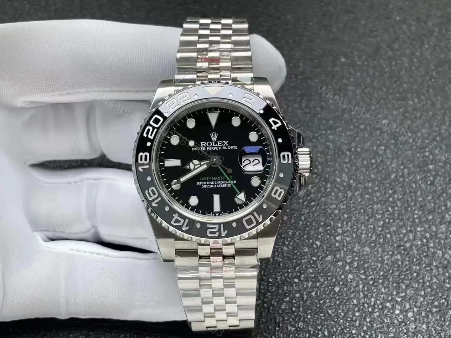 View 7 of Rolex Replica Clone Gmt master 2 2024 Bruce Wayne